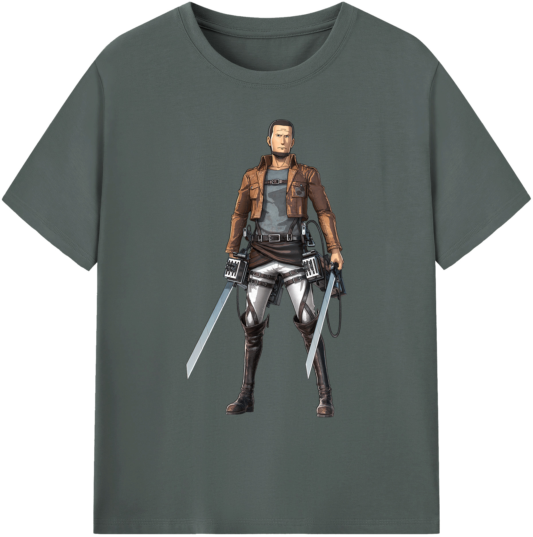 （画像用） 進撃の巨人 Attack on Titan 綿100％ メンズ半袖Tシャツ｜肌触りやわらか＆通気性